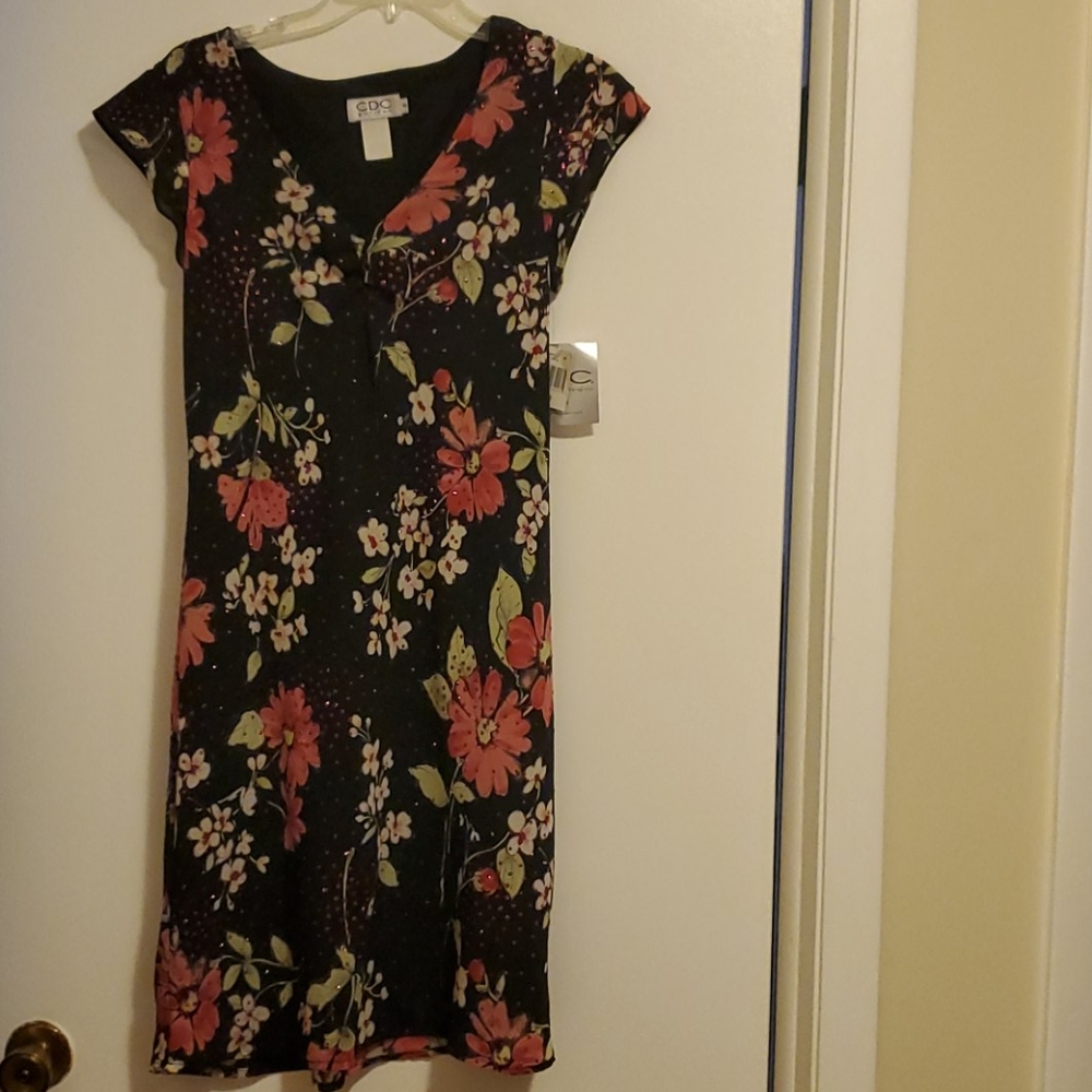 NWT: CDC Petites Floral Dress